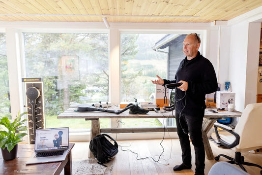 Hedgehog founder Bjørn Holte demonstrates patented technology